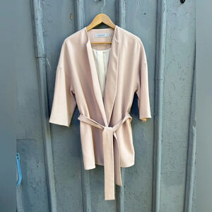 Contemporaine Pink Kimono tie Jacket,  M